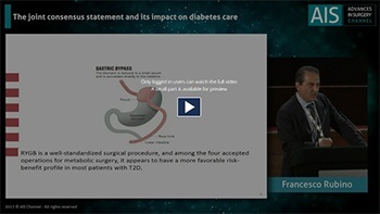 IFSO 2017 KEY NOTE LECTURES FRANCESCO RUBINO STATEMENT ON DIABETES